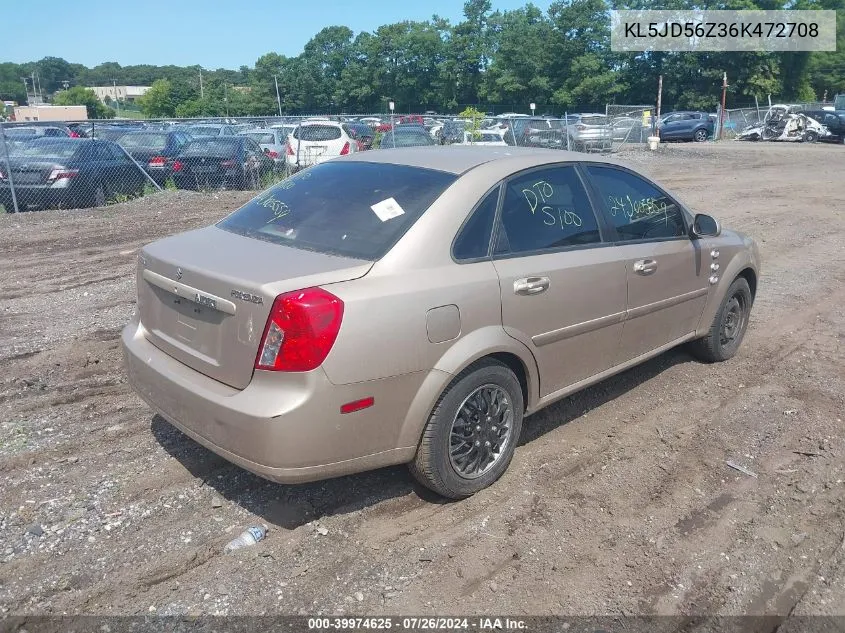 KL5JD56Z36K472708 2006 Suzuki Forenza