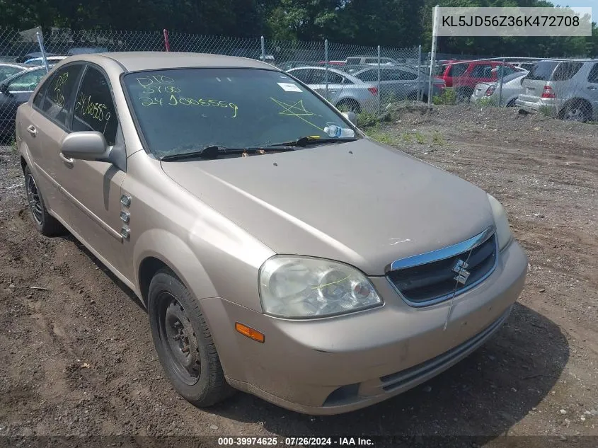 2006 Suzuki Forenza VIN: KL5JD56Z36K472708 Lot: 39974625