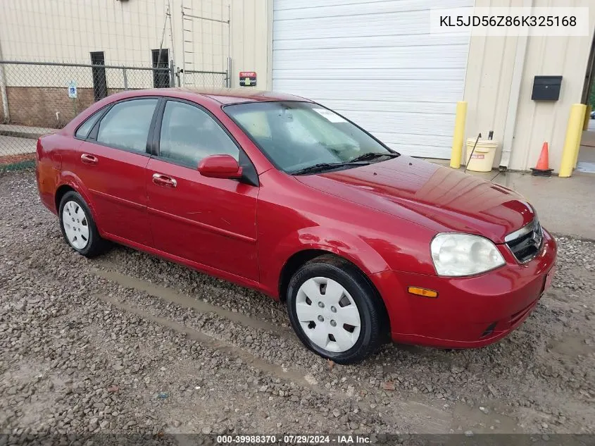 KL5JD56Z86K325168 2006 Suzuki Forenza