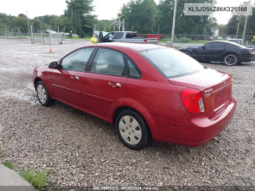 KL5JD56Z86K325168 2006 Suzuki Forenza