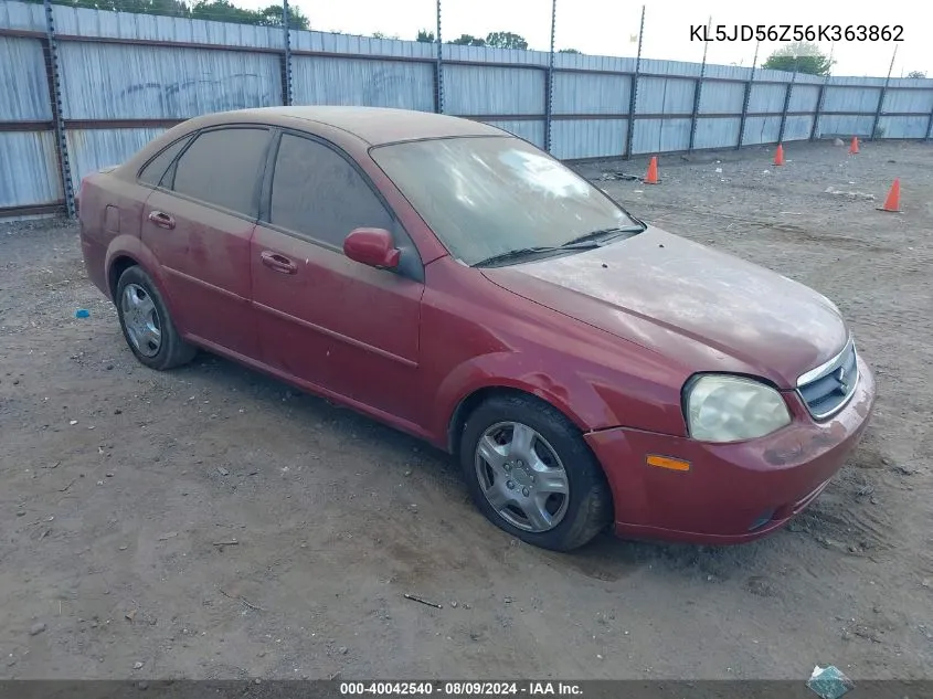 2006 Suzuki Forenza VIN: KL5JD56Z56K363862 Lot: 40042540