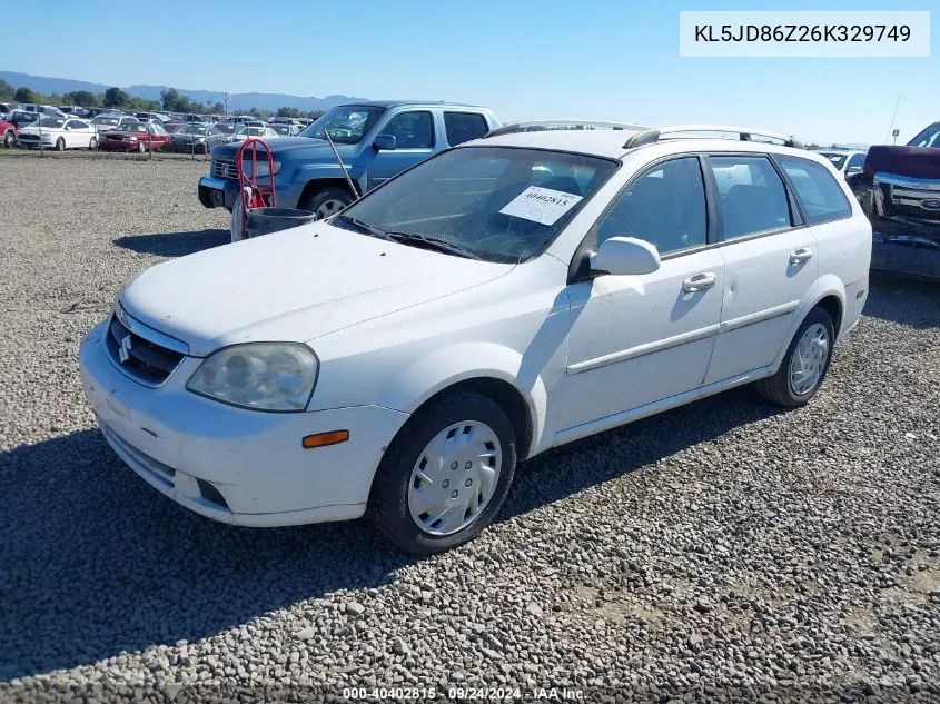 2006 Suzuki Forenza VIN: KL5JD86Z26K329749 Lot: 40402815