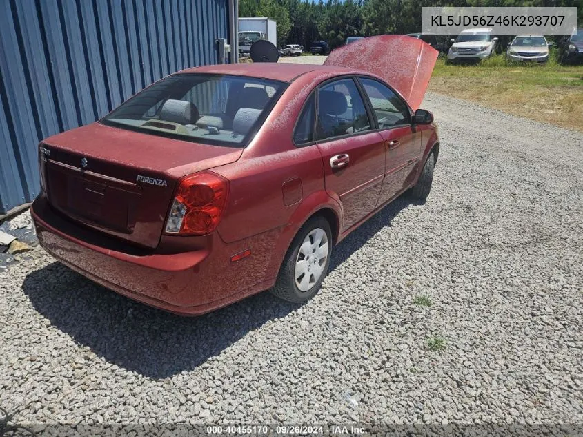 2006 Suzuki Forenza VIN: KL5JD56Z46K293707 Lot: 40455170