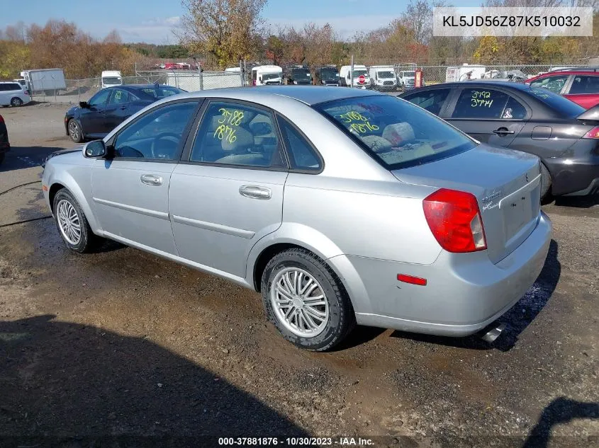 KL5JD56Z87K510032 2007 Suzuki Forenza