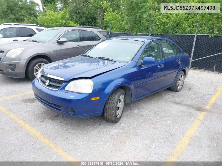 2007 Suzuki Forenza Convenience VIN: KL5JD56Z97K497498 Lot: 39537416