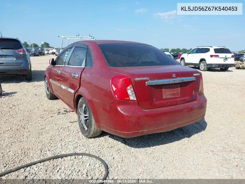 KL5JD56Z67K540453 2007 Suzuki Forenza Convenience