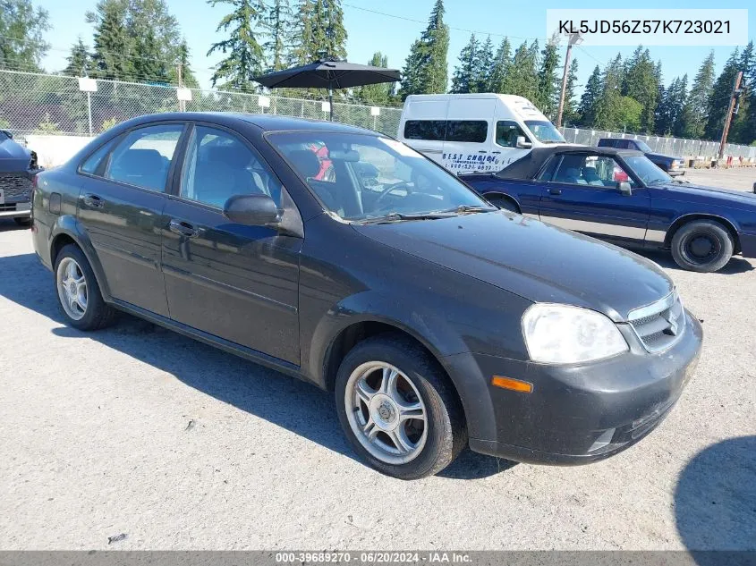 2007 Suzuki Forenza Convenience VIN: KL5JD56Z57K723021 Lot: 39689270