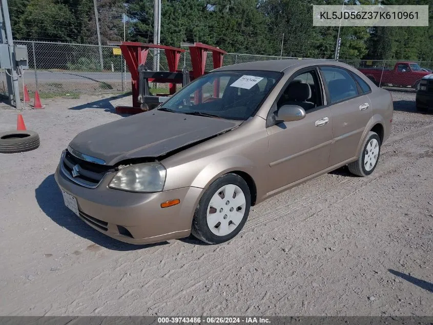 KL5JD56Z37K610961 2007 Suzuki Forenza Convenience/Popular