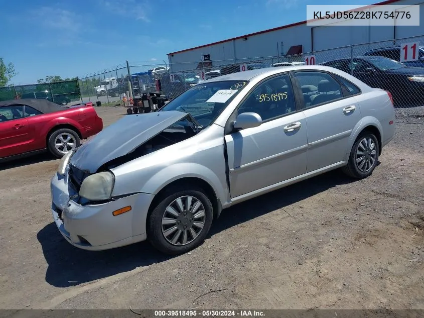 KL5JD56Z28K754776 2008 Suzuki Forenza Convenience/Popular