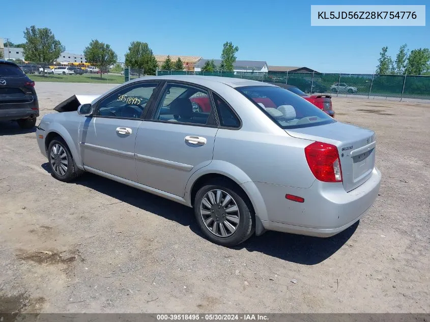 KL5JD56Z28K754776 2008 Suzuki Forenza Convenience/Popular