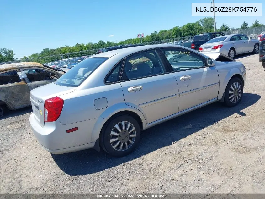 KL5JD56Z28K754776 2008 Suzuki Forenza Convenience/Popular