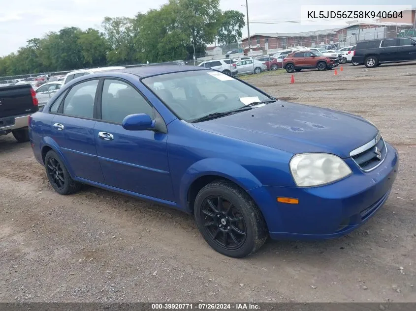 KL5JD56Z58K940604 2008 Suzuki Forenza Convenience/Popular