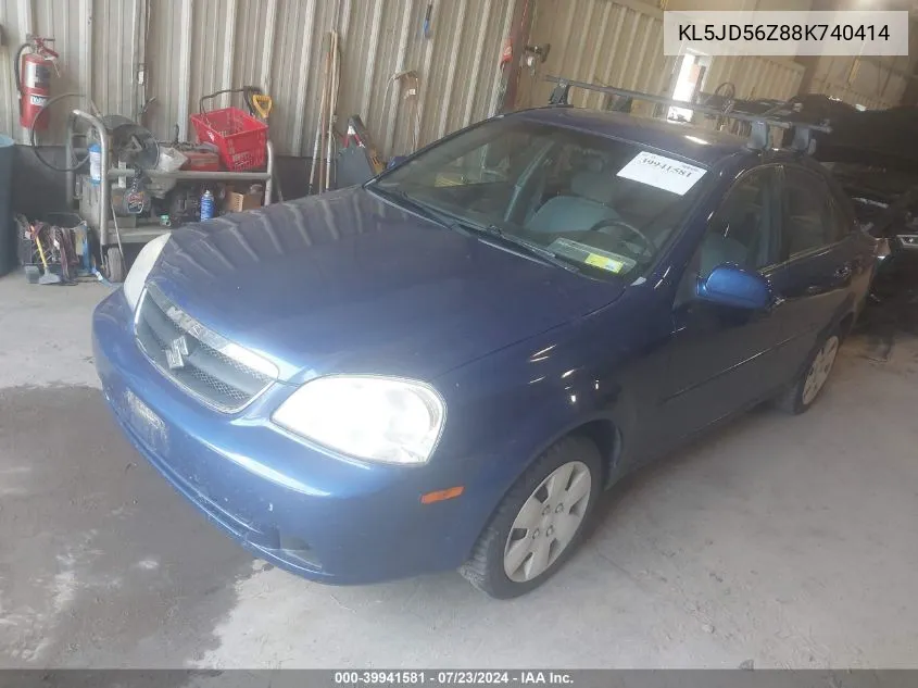 KL5JD56Z88K740414 2008 Suzuki Forenza Convenience/Popular