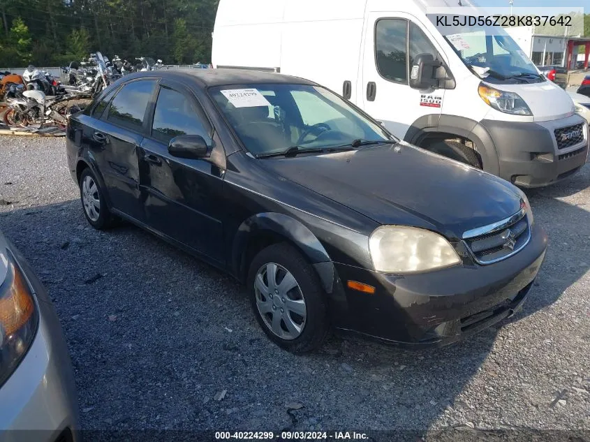 KL5JD56Z28K837642 2008 Suzuki Forenza Convenience/Popular