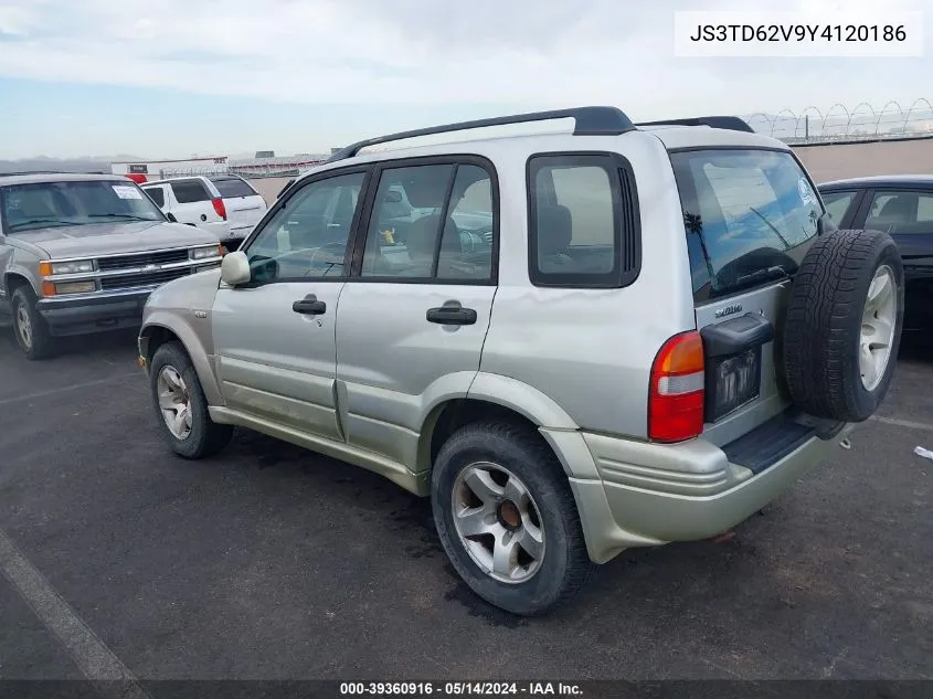 2000 Suzuki Grand Vitara Jlx/Jlx+/Limited VIN: JS3TD62V9Y4120186 Lot: 39360916