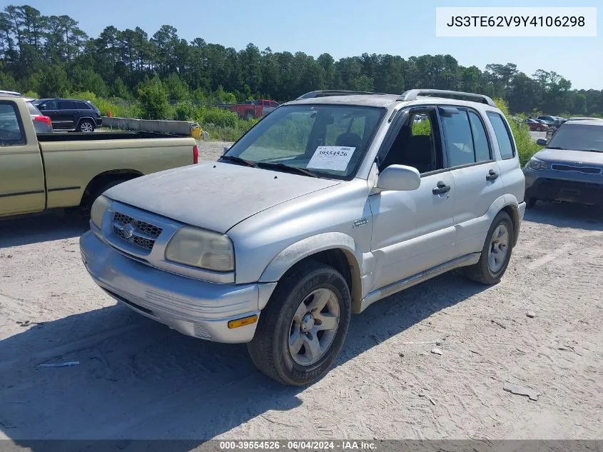 2000 Suzuki Grand Vitara Jls/Jls+/Limited VIN: JS3TE62V9Y4106298 Lot: 39554526