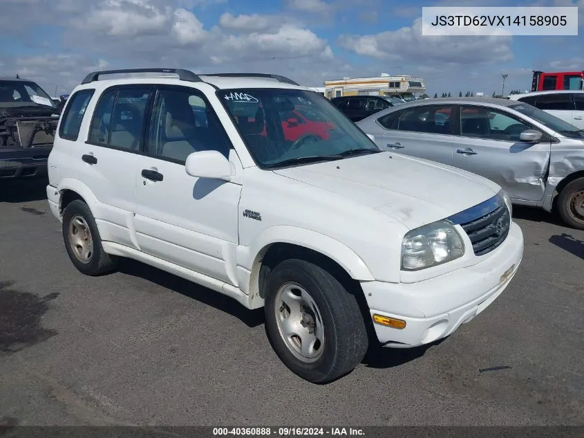 2001 Suzuki Grand Vitara Jlx/Jlx+/Limited VIN: JS3TD62VX14158905 Lot: 40360888