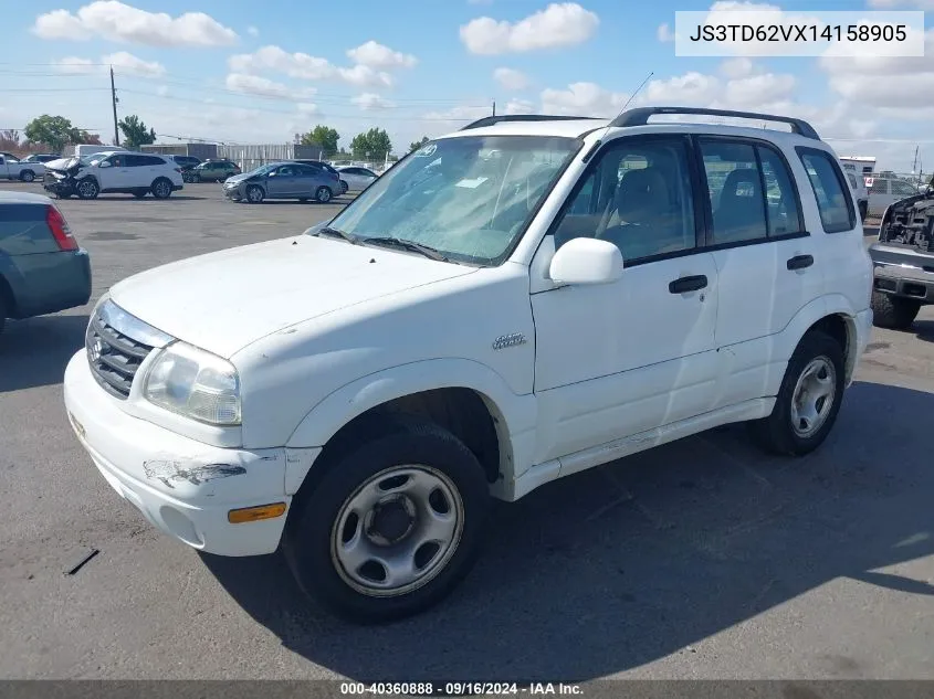 2001 Suzuki Grand Vitara Jlx/Jlx+/Limited VIN: JS3TD62VX14158905 Lot: 40360888