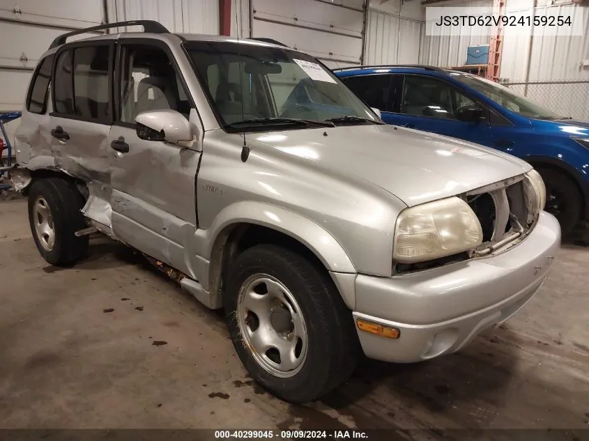 2002 Suzuki Grand Vitara Jlx/Limited VIN: JS3TD62V924159254 Lot: 40299045