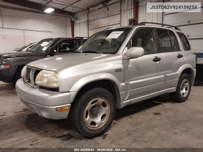 2002 Suzuki Grand Vitara Jlx/Limited VIN: JS3TD62V924159254 Lot: 40299045