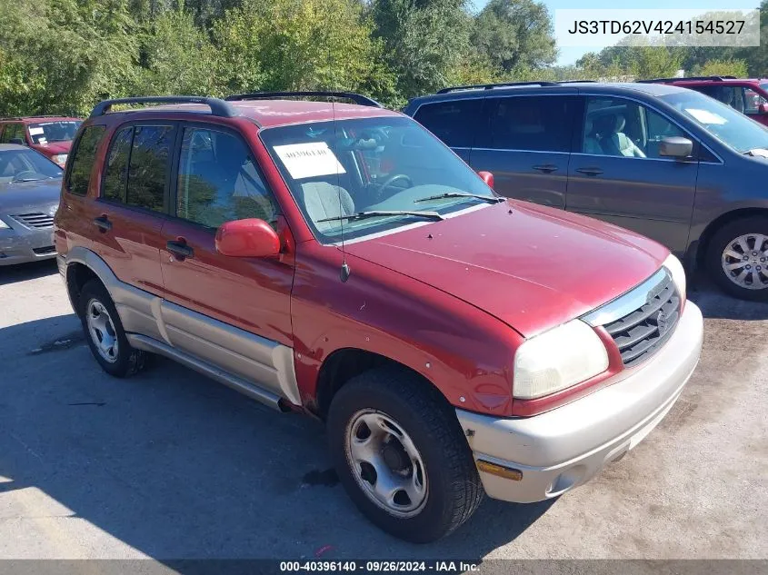 2002 Suzuki Grand Vitara Jlx/Limited VIN: JS3TD62V424154527 Lot: 40396140