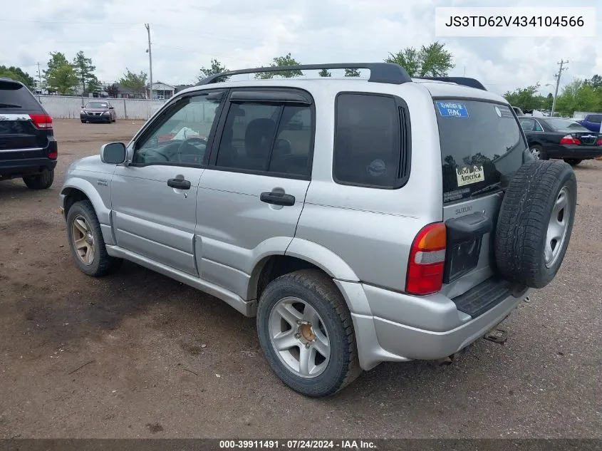 2003 Suzuki Grand Vitara VIN: JS3TD62V434104566 Lot: 39911491