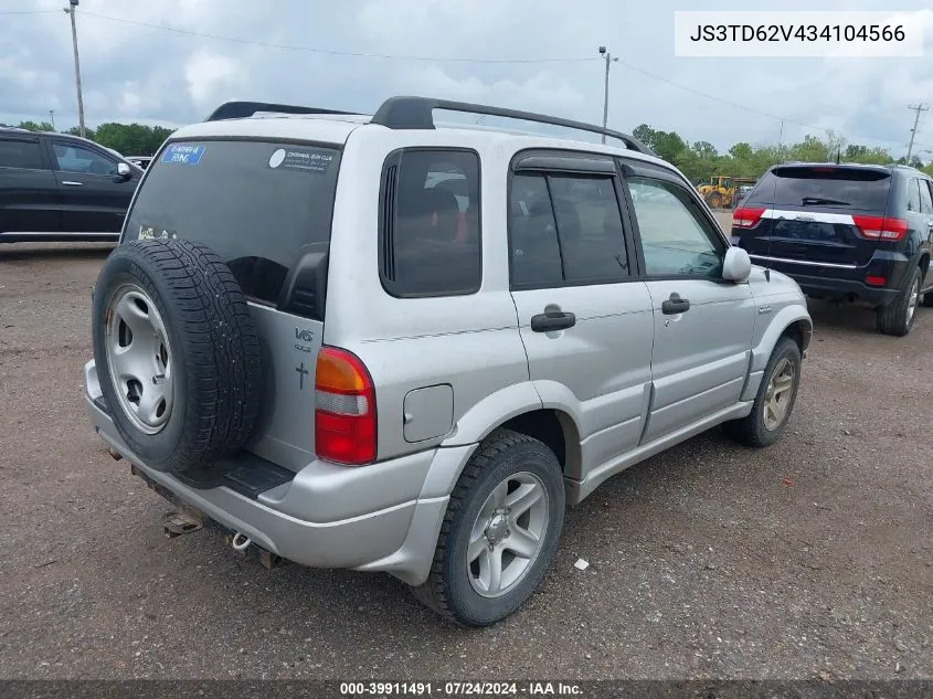 2003 Suzuki Grand Vitara VIN: JS3TD62V434104566 Lot: 39911491