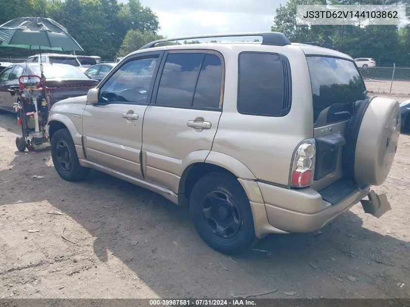 2004 Suzuki Grand Vitara Ex/Lx VIN: JS3TD62V144103862 Lot: 39987581