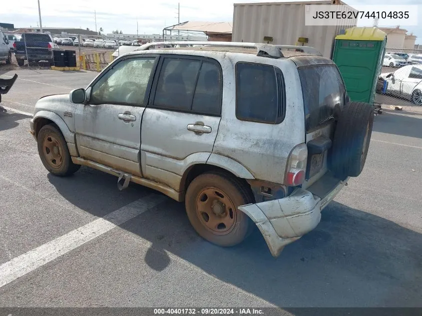 2004 Suzuki Grand Vitara Ex/Lx VIN: JS3TE62V744104835 Lot: 40401732