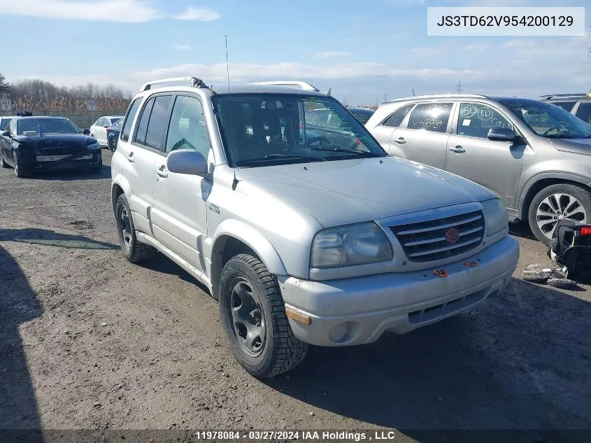 JS3TD62V954200129 2005 Suzuki Grand Vitara Lx/Ex