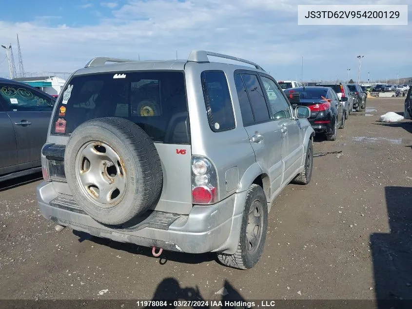 JS3TD62V954200129 2005 Suzuki Grand Vitara Lx/Ex