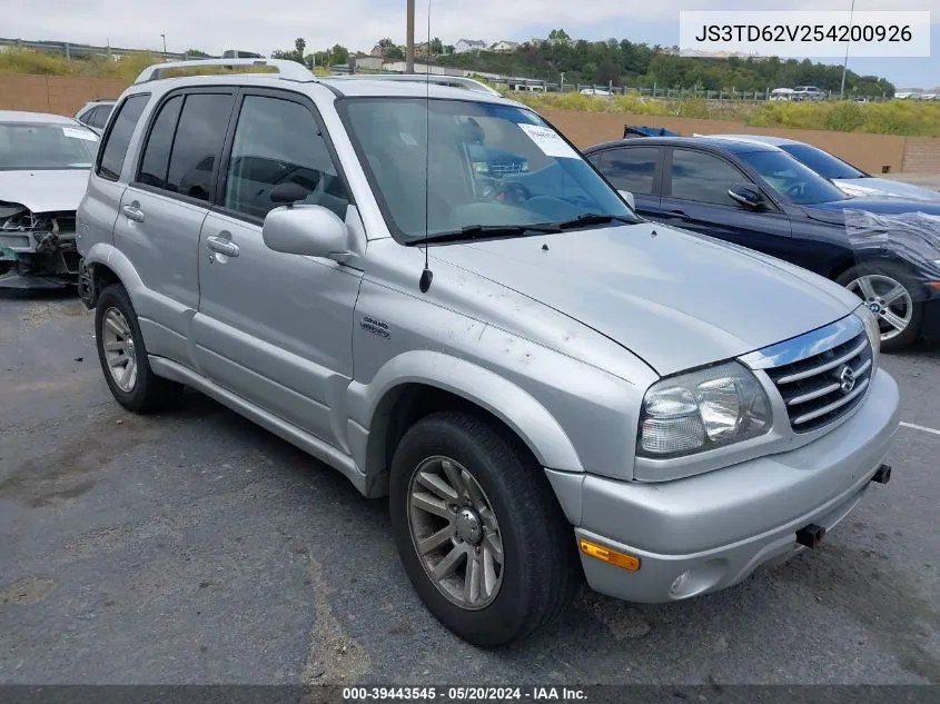 JS3TD62V254200926 2005 Suzuki Grand Vitara Ex/Lx