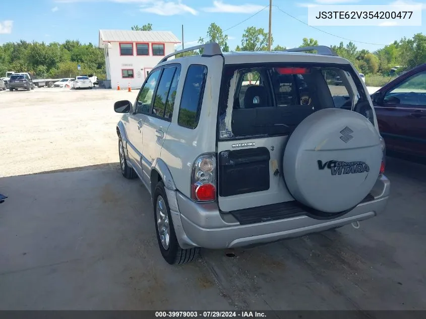 2005 Suzuki Grand Vitara Ex/Lx VIN: JS3TE62V354200477 Lot: 39979003