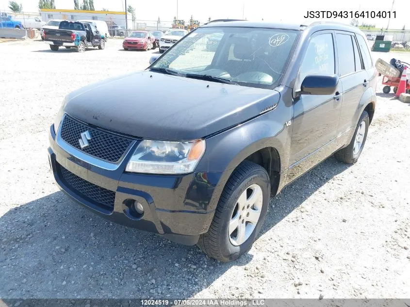 2006 Suzuki Grand Vitara Premium VIN: JS3TD943164104011 Lot: 12024519