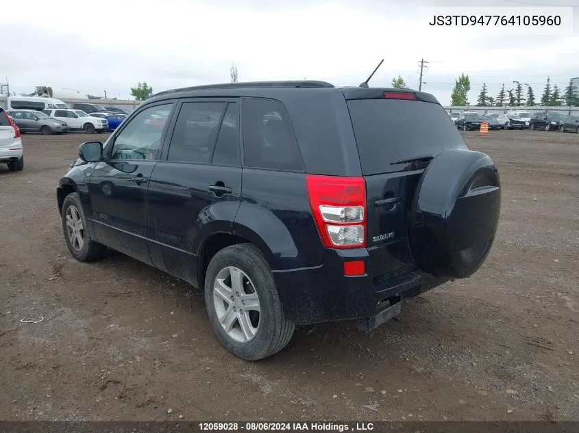 JS3TD947764105960 2006 Suzuki Grand Vitara Luxury