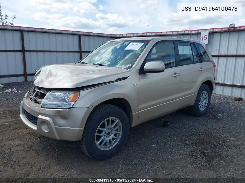 JS3TD941964100478 2006 Suzuki Grand Vitara