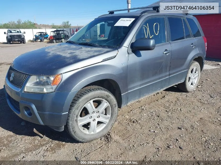 2006 Suzuki Grand Vitara Luxury VIN: JS3TD947464106354 Lot: 39463898