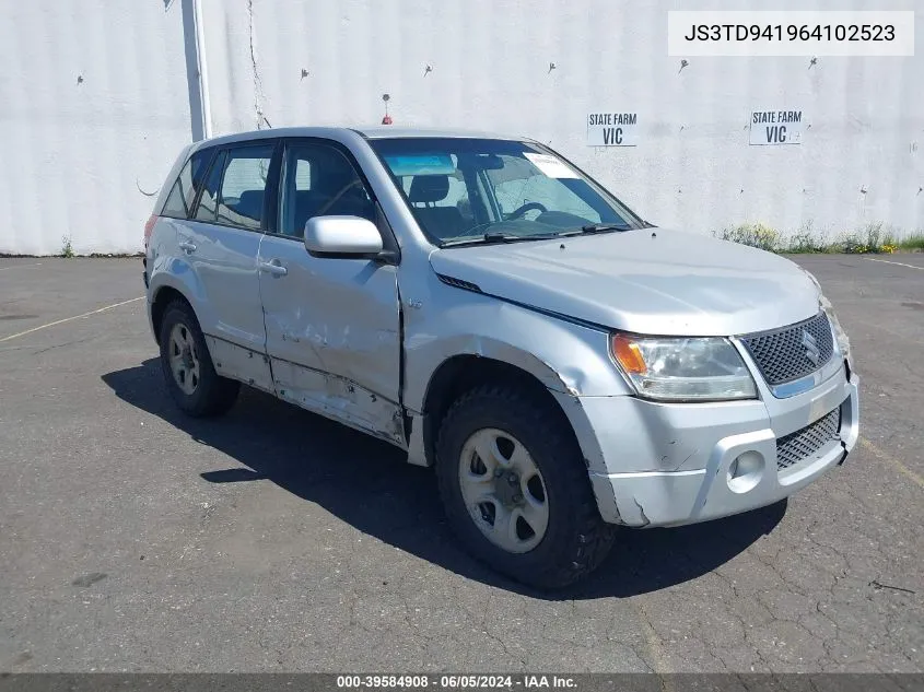 2006 Suzuki Grand Vitara VIN: JS3TD941964102523 Lot: 39584908