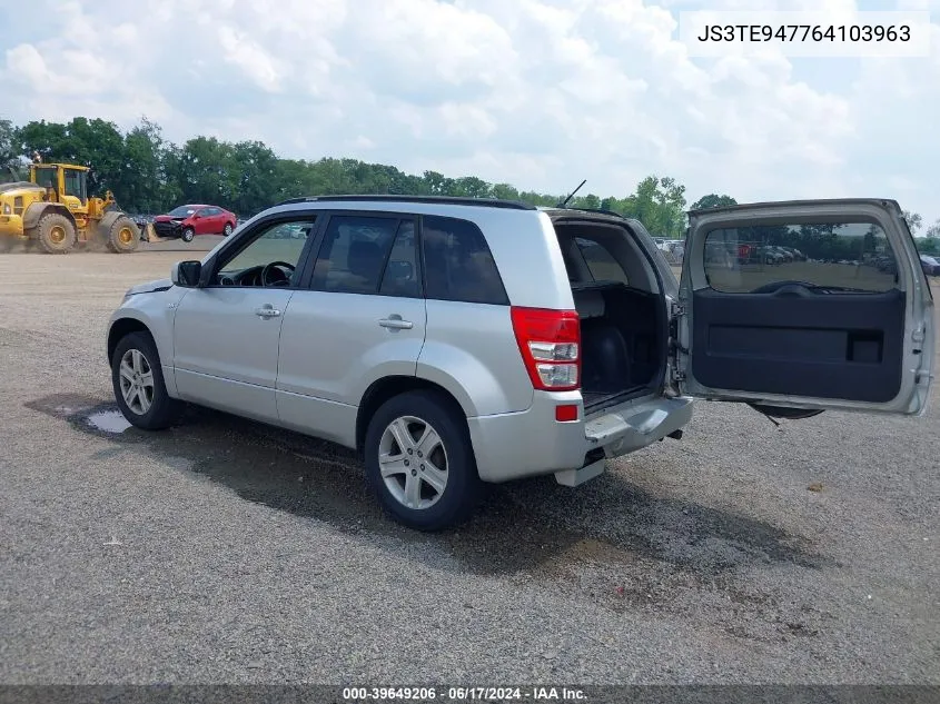 2006 Suzuki Grand Vitara Luxury VIN: JS3TE947764103963 Lot: 39649206