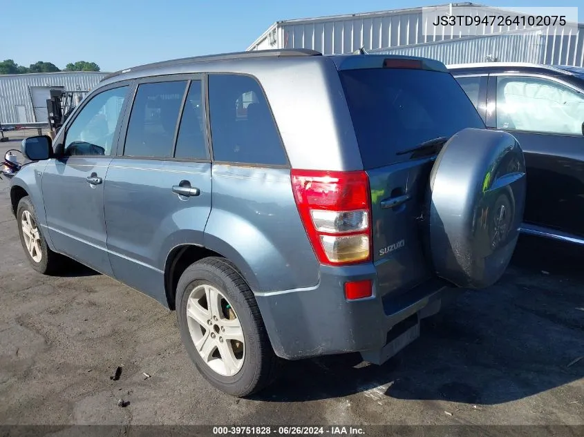 2006 Suzuki Grand Vitara Luxury VIN: JS3TD947264102075 Lot: 39751828