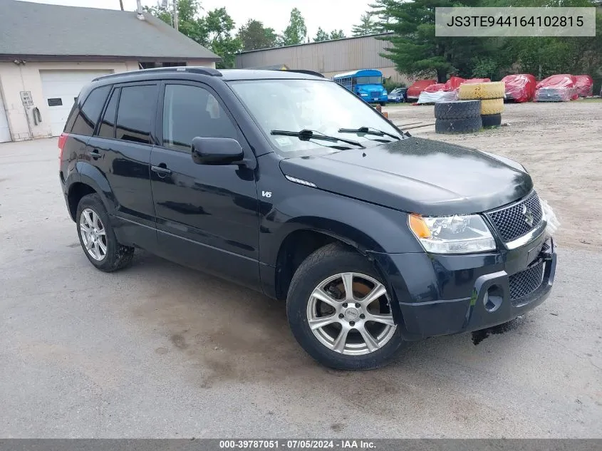 2006 Suzuki Grand Vitara Xsport VIN: JS3TE944164102815 Lot: 39787051