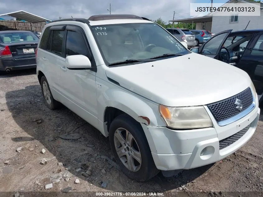 2006 Suzuki Grand Vitara Luxury VIN: JS3TE947764103123 Lot: 39821775