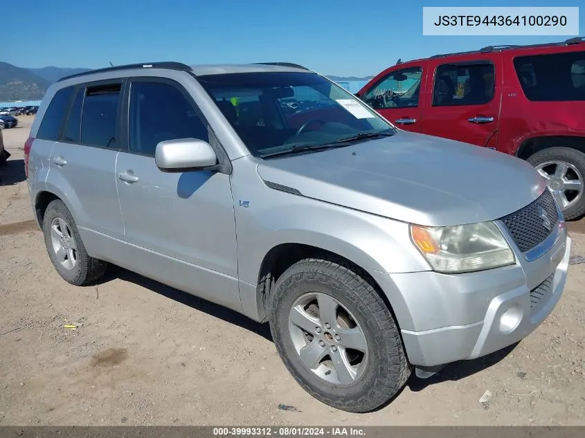 2006 Suzuki Grand Vitara Xsport VIN: JS3TE944364100290 Lot: 39993312