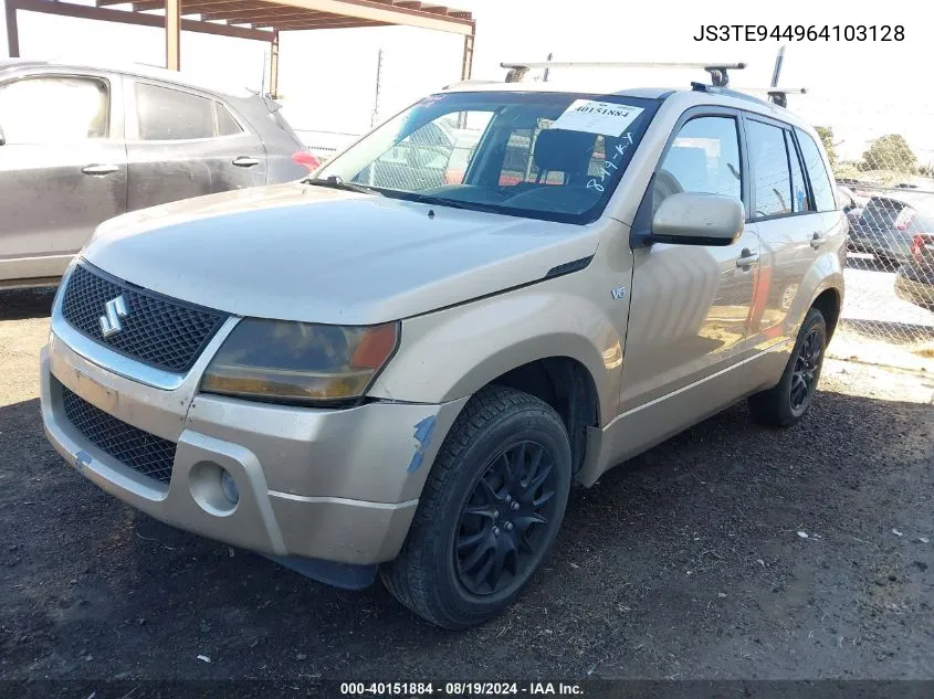 2006 Suzuki Grand Vitara Xsport VIN: JS3TE944964103128 Lot: 40151884