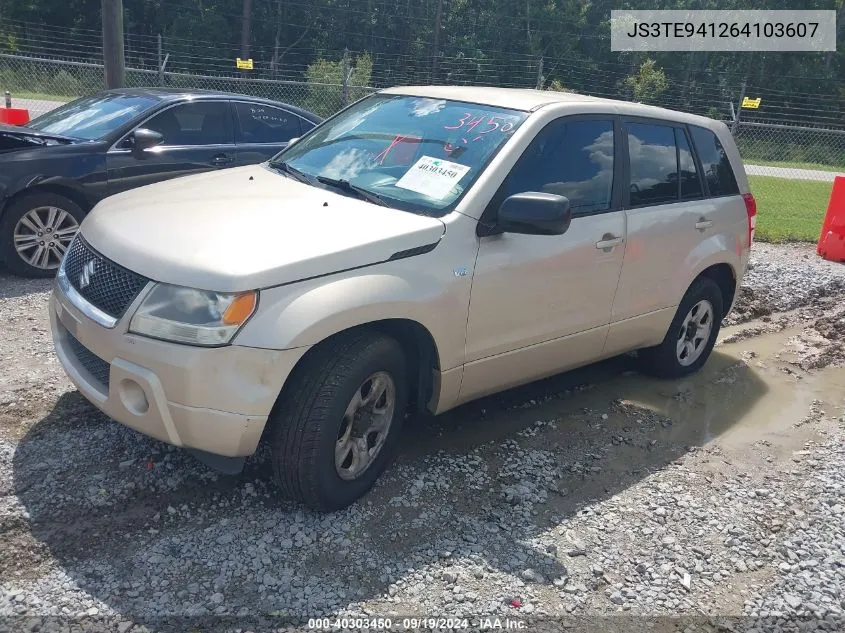 2006 Suzuki Grand Vitara VIN: JS3TE941264103607 Lot: 40303450