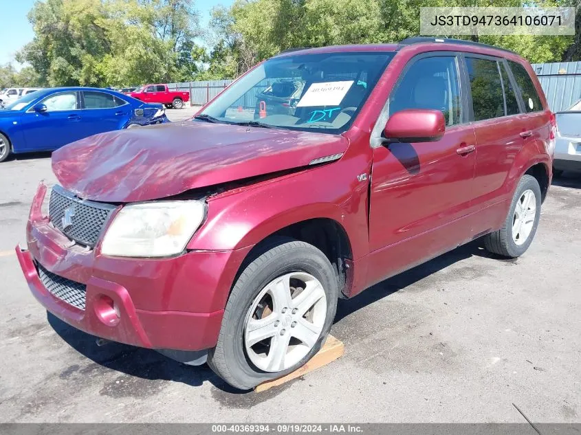 2006 Suzuki Grand Vitara Luxury VIN: JS3TD947364106071 Lot: 40369394