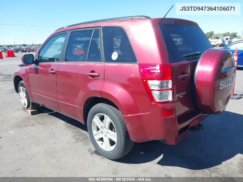 2006 Suzuki Grand Vitara Luxury VIN: JS3TD947364106071 Lot: 40369394