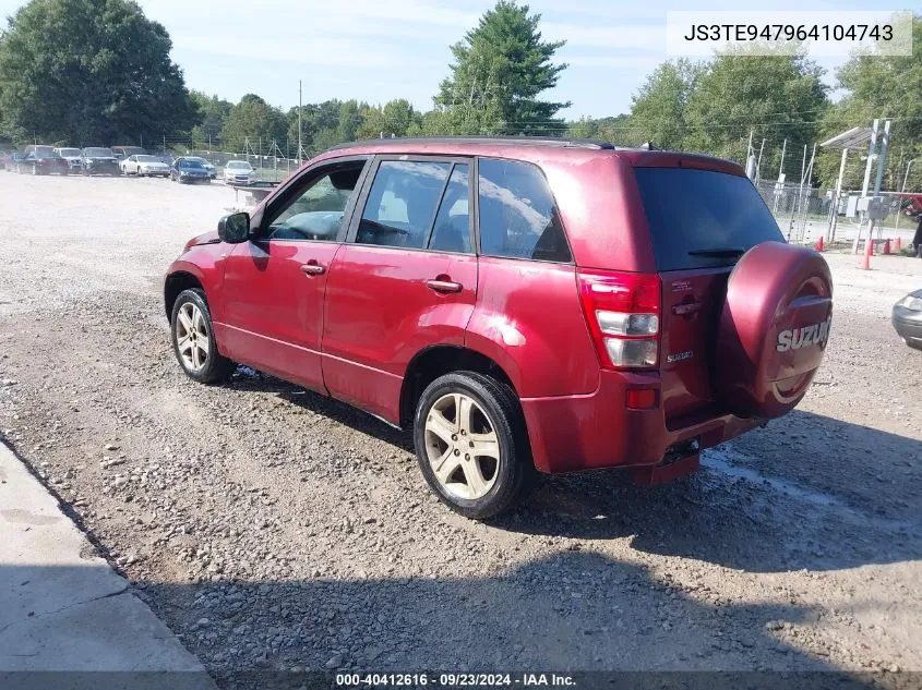 2006 Suzuki Grand Vitara Luxury VIN: JS3TE947964104743 Lot: 40412616