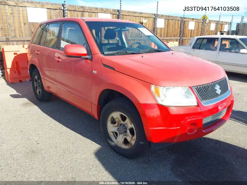 JS3TD941764103508 2006 Suzuki Grand Vitara