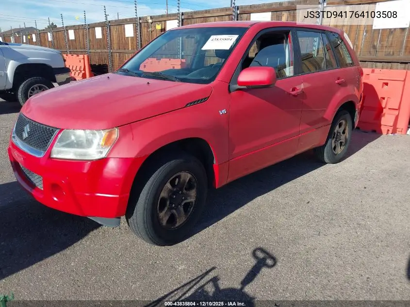 JS3TD941764103508 2006 Suzuki Grand Vitara